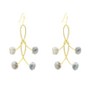 White Sapphire Orbit Earrings In Silver Or Gold
