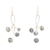 White Sapphire Orbit Earrings In Silver Or Gold